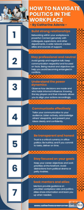 How to Navigate Politics in the Workplace: An infographic by Catherine Adenle